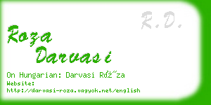 roza darvasi business card